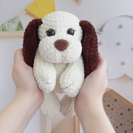 Crochet PATTERN dog, Amigurumi tutorial PDF in English, crochet puppy crochet pattern PDF Christmas gift Baby shower dog crochet pattern